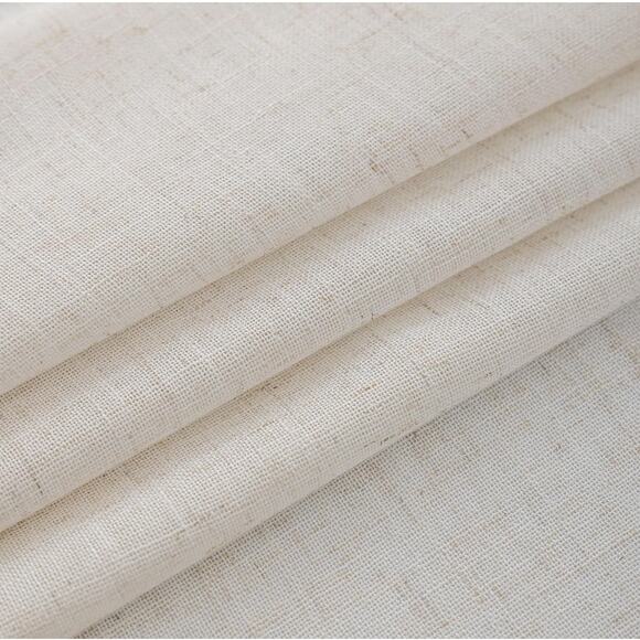 VOILYBIRD Natural Linen Semi Sheer Curtains Tab Top Curtains, 52" x 84" … - Picture 6 of 10